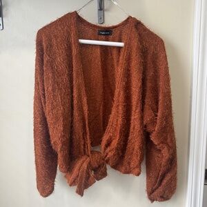 Triple 7 Fuzzy Tie Top NWOT